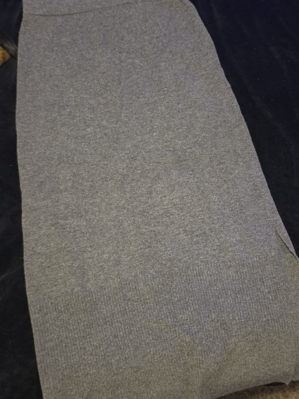 Massimo Dutti Women's Wool/Cashmere Heather Gray Long Skirt Size Medium